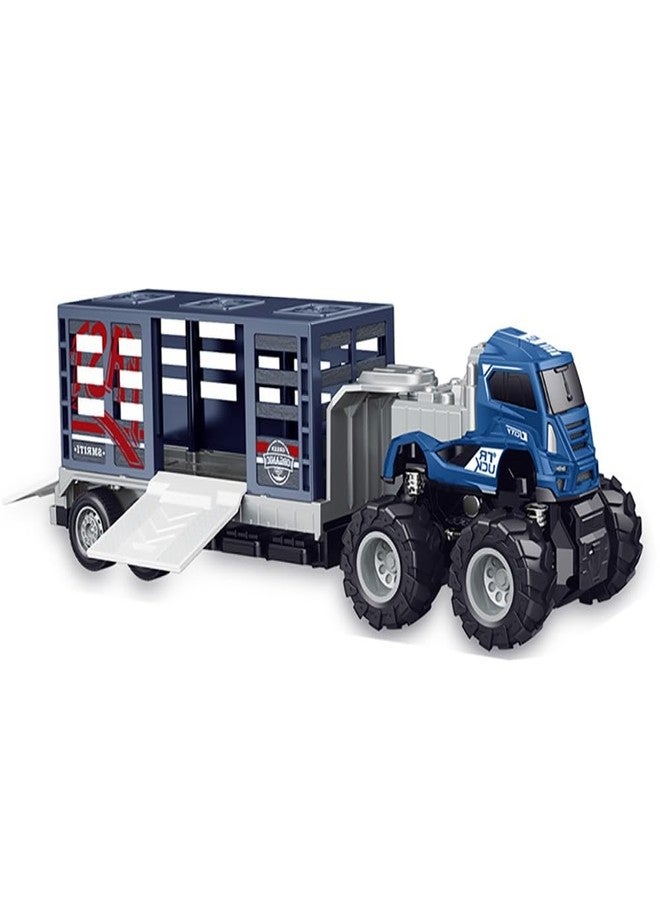 UKAXA 1:43 Diecast Alloy Truck Toy The Wild Animal Lion Transportation Big Truck Toys with Friction Powered Miniature Car Vehicle Toy for Kids Boys and Girls - Image 1